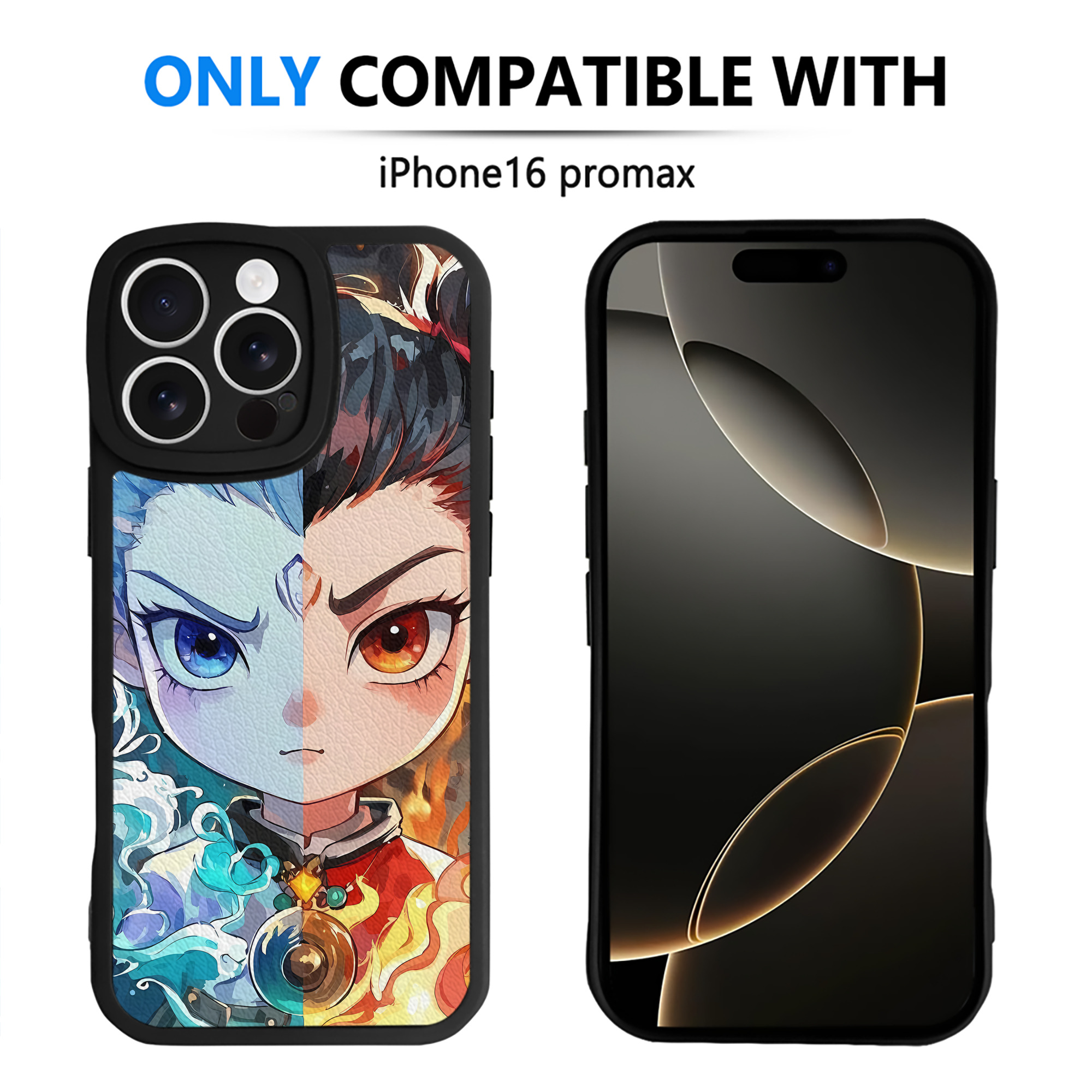 （画像用） Ne Zha 2 ナタ 魔童の大暴れ 【iPhone 16シリーズ対応】シリコンスマホケース（レザー調） 材質：シリコン